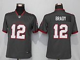 Women Nike Tampa Bay Buccaneers 12 Brady Pewter Alternate Vapor Limited Jersey,baseball caps,new era cap wholesale,wholesale hats
